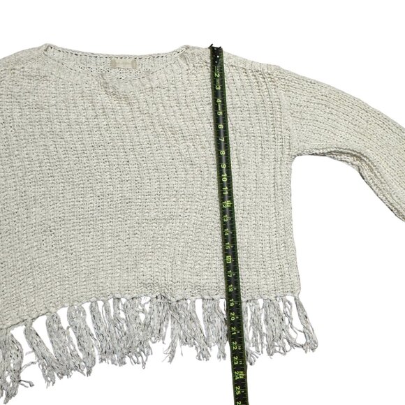 Altar’d State Tassel Sweater – Ivory White, Size M, Excellent Condition - Picture 8 of 11